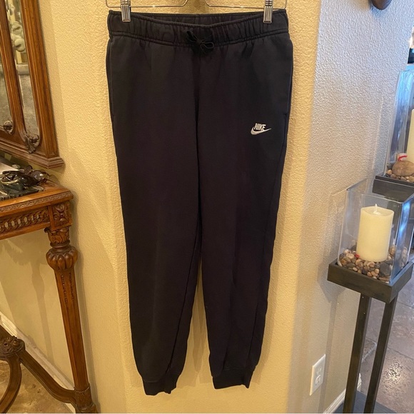 NIKE Black Jogger Sweatpants Athletic Pants Size Small-Unisex - Picture 1 of 6